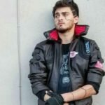 Cyber2077punk Samurai Bomber Leather Jacket New Arrival !!!