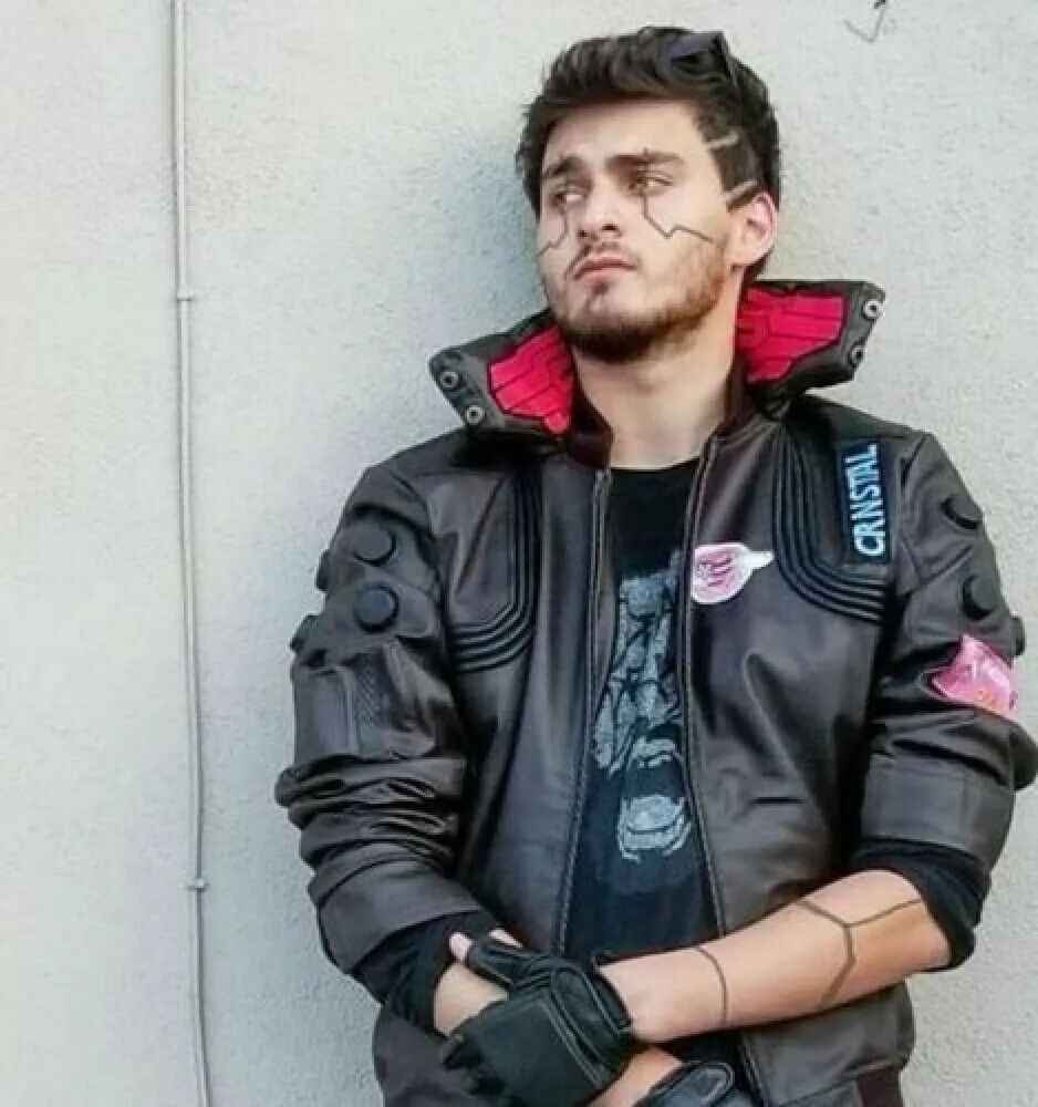 Cyber2077punk Samurai Bomber Leather Jacket New Arrival !!! Cyber2077punk Samurai Bomber Leather Jacket New Arrival !!!