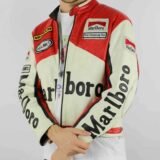 Vintage Marlboro Leather Jacket | Racing-Inspired Outerwear