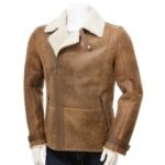 Mens Leather Sheepskin Shearling 05