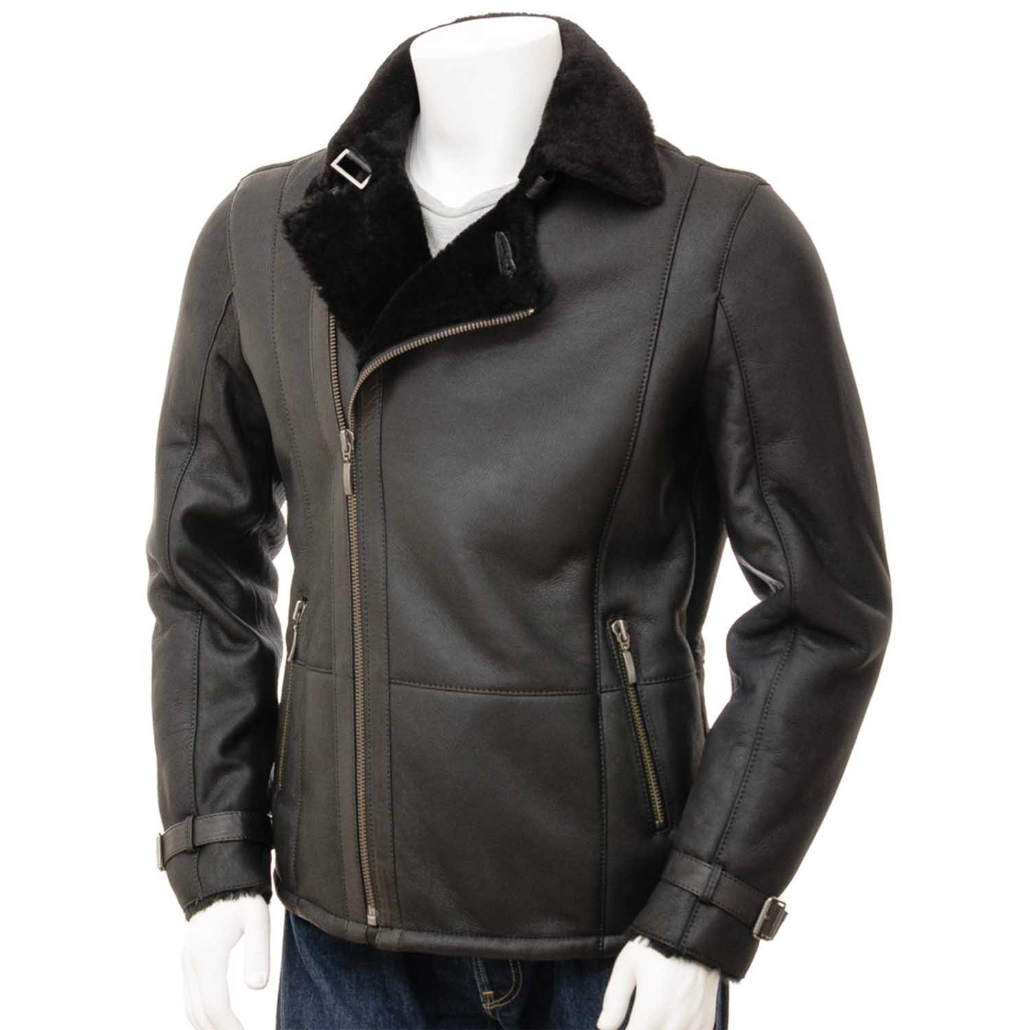 Mens Leather Sheepskin Shearling 09 Mens Leather Sheepskin Shearling 09
