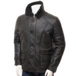 Mens Leather Sheepskin Shearling 34