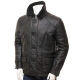 Mens Leather Sheepskin Shearling 34