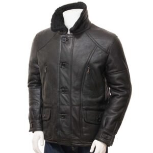 Mens Leather Sheepskin Shearling 34