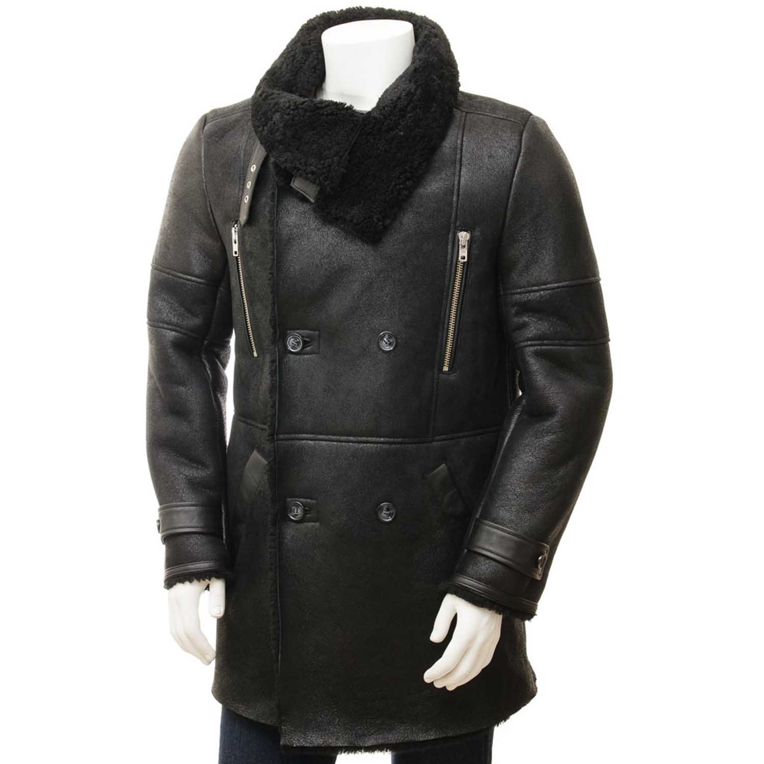 Mens Leather Sheepskin Shearling 37 Mens Leather Sheepskin Shearling 37