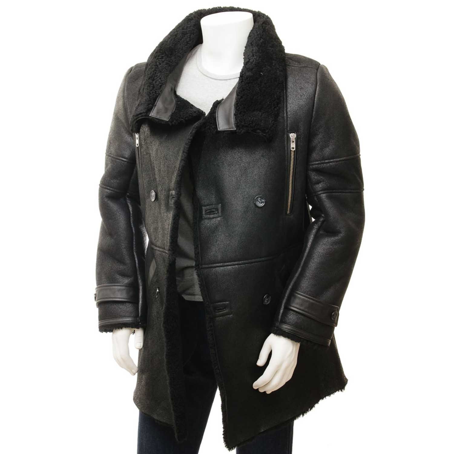 Mens Leather Sheepskin Shearling 38 Mens Leather Sheepskin Shearling 38