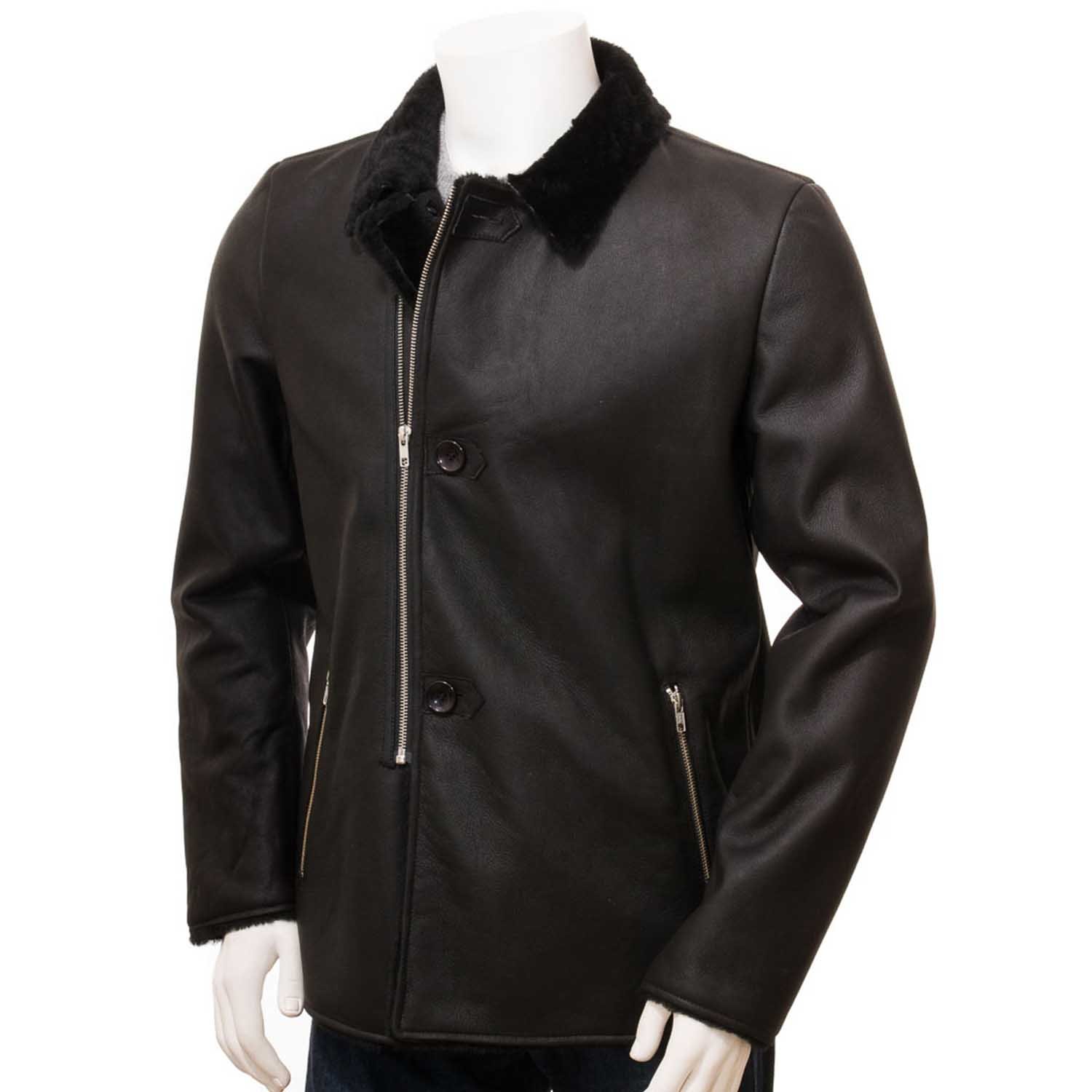 Mens Leather Sheepskin Shearling 45 Mens Leather Sheepskin Shearling 45