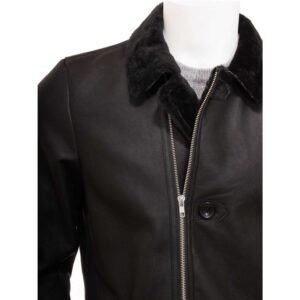 Mens Leather Sheepskin Shearling 46