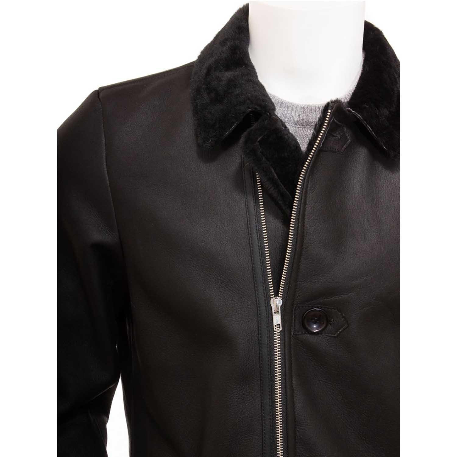 Mens Leather Sheepskin Shearling 46 Mens Leather Sheepskin Shearling 46