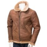 Mens Leather Sheepskin Shearling 50