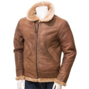 Mens Leather Sheepskin Shearling 50