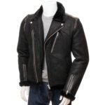 Mens Leather Sheepskin Shearling 58