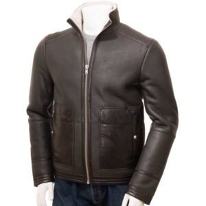Mens Leather Sheepskin Shearling 65
