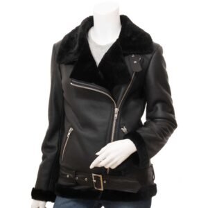 Womens Leather Sheepskin Shearling 17