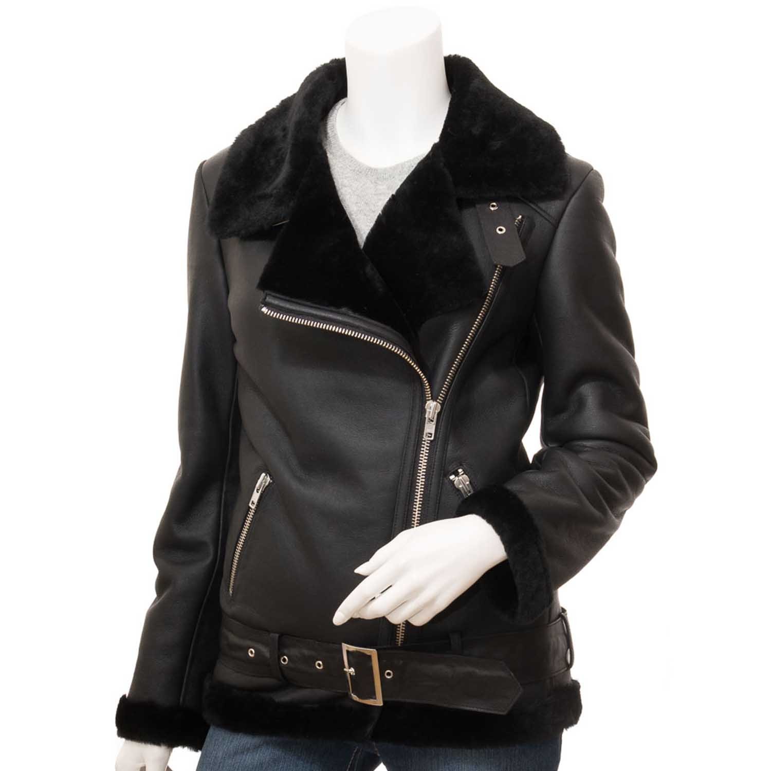 Womens Leather Sheepskin Shearling 17 Womens Leather Sheepskin Shearling 17