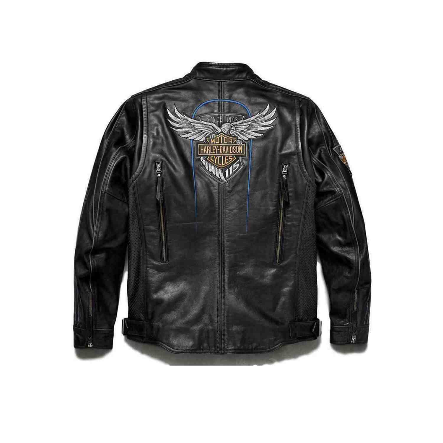 mens harley davidson 115th anniversary limited edition leather jacket 4 39 11zon mens harley davidson 115th anniversary limited edition leather jacket 4 39 11zon