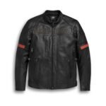 mens harley davidson vanocker triple vent system leather jacket 2 24 11zon