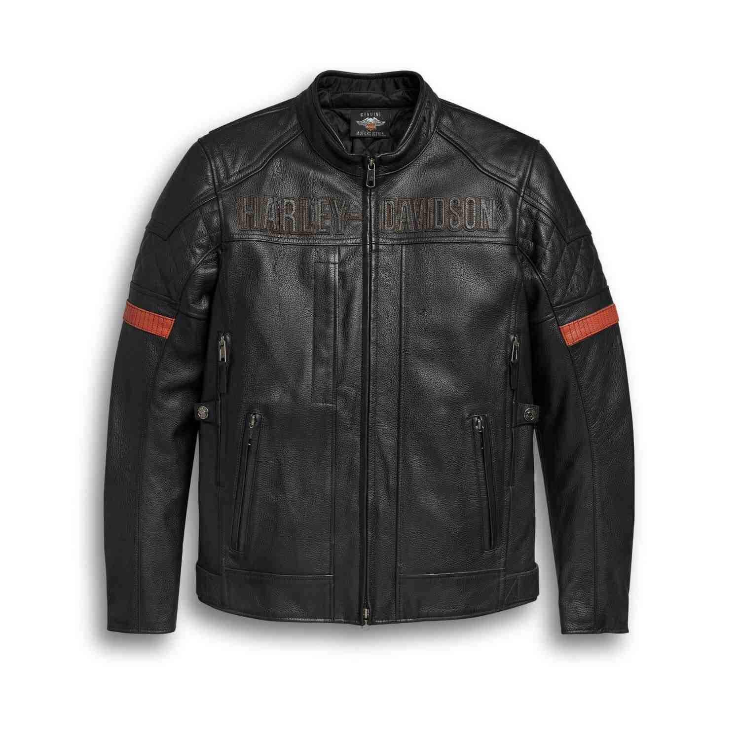 mens harley davidson vanocker triple vent system leather jacket 2 24 11zon mens harley davidson vanocker triple vent system leather jacket 2 24 11zon