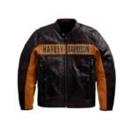 mens new victoria lane harley davidson biker leather jacket 12 11zon