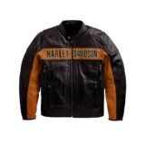 mens new victoria lane harley davidson biker leather jacket 12 11zon
