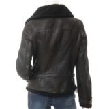 womens Leather Bomber Jacket 8 1