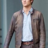 Angus MacGyver Distressed Brown Leather Jacket 1