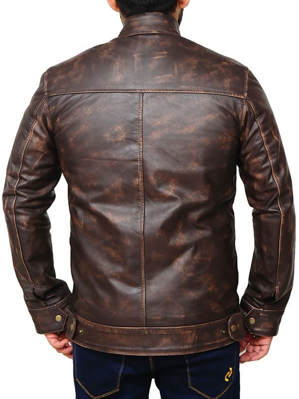 Angus MacGyver Distressed Leather Brown Jacket 1 Angus MacGyver Distressed Leather Brown Jacket 1