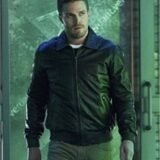 Arrow Oliver Queen Black Bomber Jacket