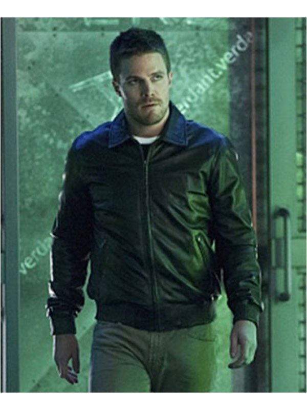 Arrow Oliver Queen Black Bomber Jacket Arrow Oliver Queen Black Bomber Jacket