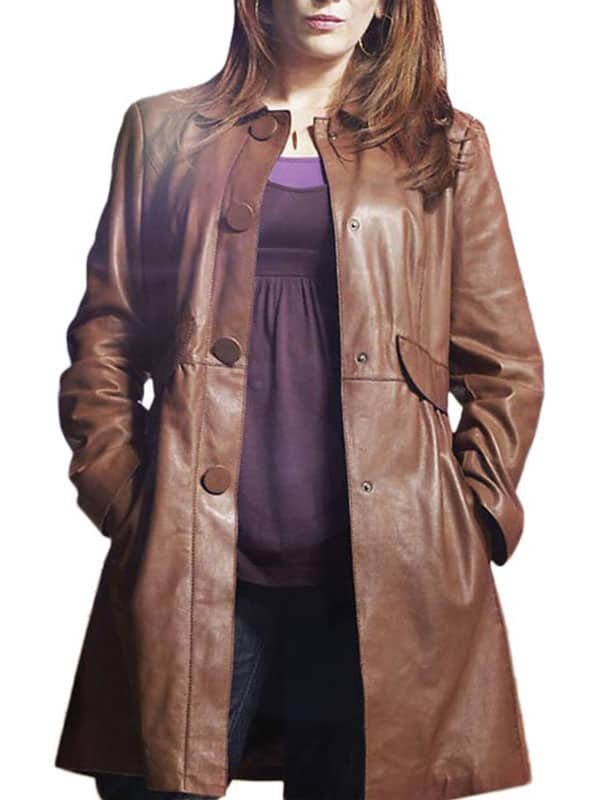Doctor Who Catherine Tate Double Breasted Leather Coat Doctor Who Catherine Tate Double Breasted Leather Coat