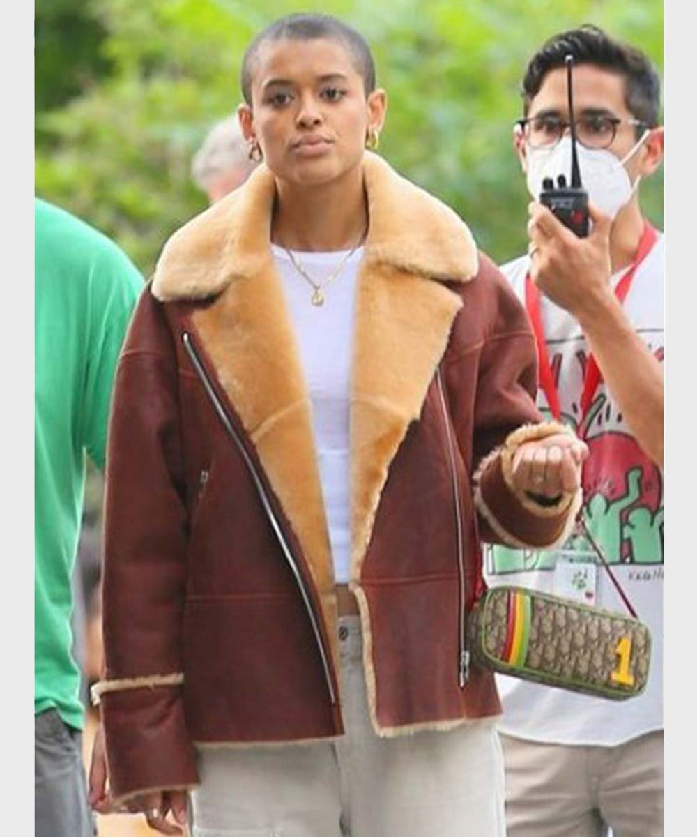 Gossip Girl Julien Calloway Shearling Leather Jacket Gossip Girl Julien Calloway Shearling Leather Jacket