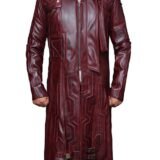 Guardians Of The Galaxy Star Lord Chris Pratt Leather Trench Coat 01