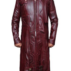 Guardians Of The Galaxy Star Lord Chris Pratt Leather Trench Coat 01