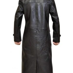 Tom Welling Smallville Superman Clark Kent Black Leather Trench Coat