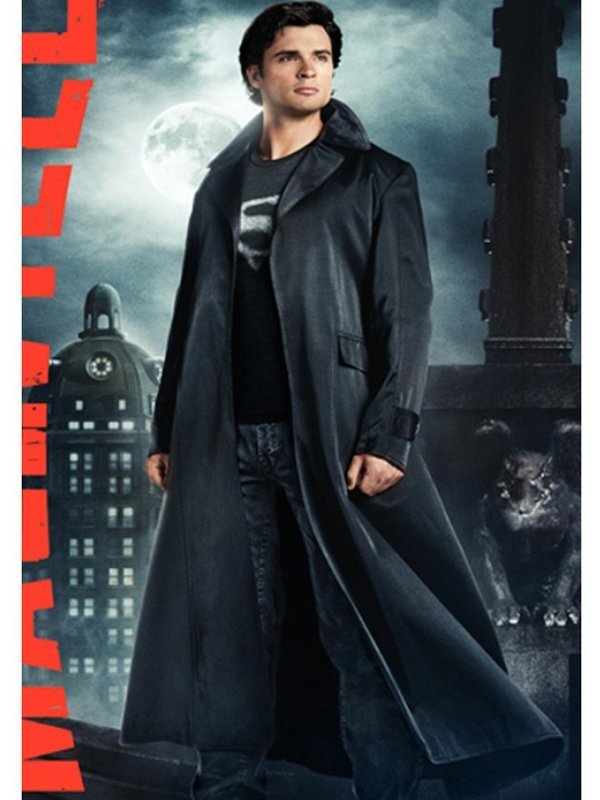 Tom Welling Smallville Superman Clark Kent Leather Trench Coat Tom Welling Smallville Superman Clark Kent Leather Trench Coat