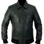 Tv Series Arrow Stephen Amell Leather Bomber Jacket
