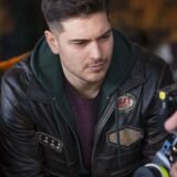 Tv Series The Protector Cagatay Ulusoy Brown Leather Jacket With Patches