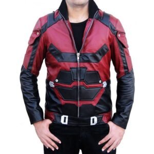 Daredevil Red Leather Jacket – Inspired by Charlie Cox