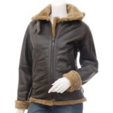 womens Leather Bomber Jacket 13
