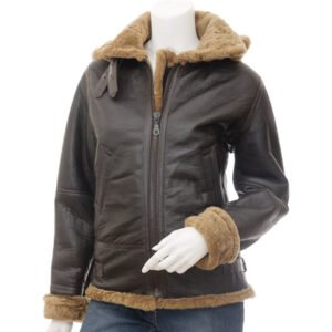 womens Leather Bomber Jacket 13