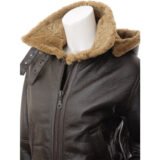 womens Leather Bomber Jacket 14