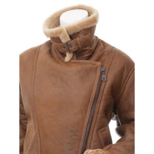 womens Leather Bomber Jacket 26