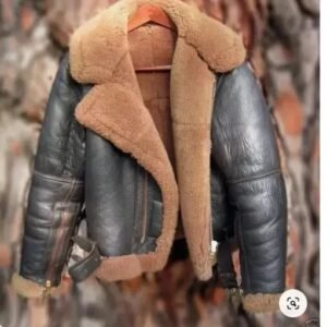 leather bomber jacket women