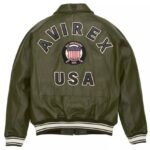 American Flight Jacket in Olive | Premium Leather