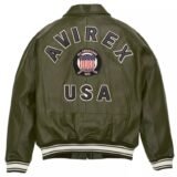 American Flight Jacket in Olive | Premium Leather