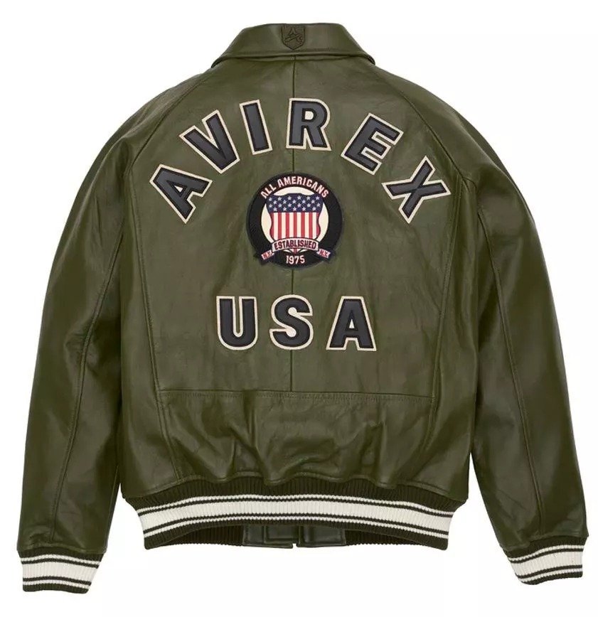American Flight Jacket in Olive | Premium Leather American Flight Jacket in Olive | Premium Leather