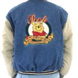 Vintage 90s Winnie the Pooh Denim Varsity Jacket – Disney Loyal & True | Mad Skinwear