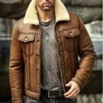 Brown Flying Pilot Bomber Jacket – Real Leather & Fur