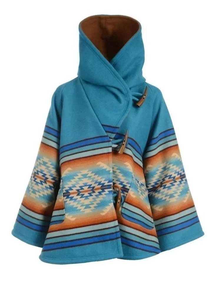 Kelly Reilly Jacket Beth Dutton Yellowstone Blue Hooded Poncho Women Kelly Reilly Jacket Beth Dutton Yellowstone Blue Hooded Poncho Women