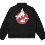Klux Buster Black Cotton Jeans Full Zipper Bomber Jacket Embroidery Logo (2)